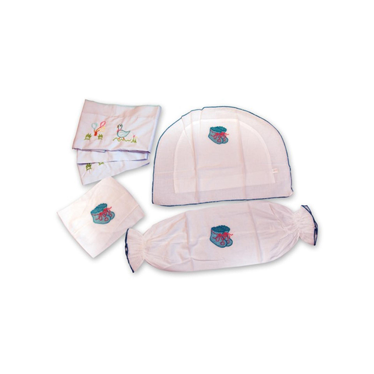 KJP405_1 KIDS JOY 1 HALF MOON PILLOW CASE WITH 2 ROLLER PILLOW CASES - Image 1