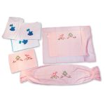 KIDS JOY 1 SQUARE PILLOW CASE, 1 HALF MOON CASE & 2 ROLLER PILLOW CASES