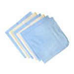 Kids Joy Double Colour Nappy (18X18) (6 Pieces) - BLUE