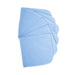 Kids Joy Single Color Nappy (18″x18″) (6 Pieces) - BLUE