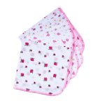 Kids Joy Single Printed Nappy (18″x18″) (6 Pieces) - PINK