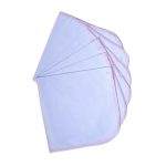 Kids Joy Single Plain Nappy (18″x18″) (6 Pieces) - PINK