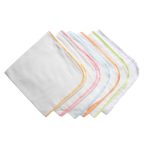 Kids Joy Double Plain Nappy (22X22) (6 Pieces) - PINK