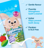 Brush-Baby Applemint Toothpaste 0-3yrs 50ml - Image 4