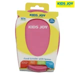 Kids Joy Baby Food Grinder With Spoon Pink Travel Friendly First Feeder