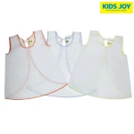 Kids Joy Plain Baby Frocks 3 Pack Maslin Cotton Assorted Colors Newborn
