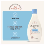 Aveeno Baby Dermexa Moisturising Wash Dry Itchy Skin 250ml - Image 3