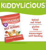 Kiddylicious Tomato & Basil Rice Scoops 4x10g - Image 3