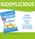 Kiddylicious Cheesy Rice Scoops 4x10g - Image 3
