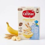 Cerelac Infant Cereals with Milk Reduced Sugar Wheat & Banana 250g